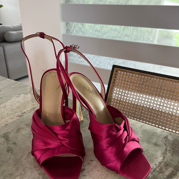 Sam Edelman , Rasberry sandals, size:10. - Picture 3 of 5